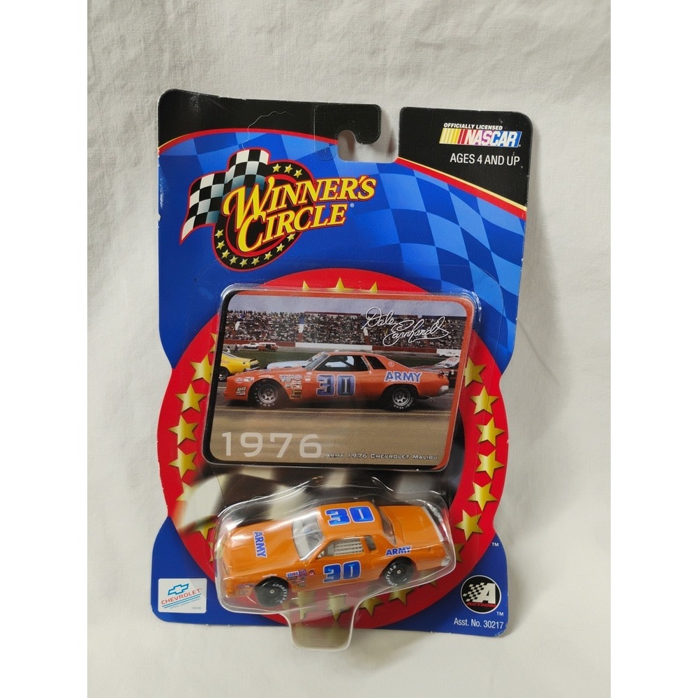 NASCAR Action Winners Circle Dale Earnhardt #30 Army 1976 Chevrolet Malibu NOS